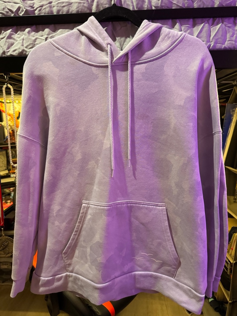 Lavender Tie-Dye Hooded Sweatshirt - Women